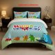 thumbnail image 1 of Numberblocks Character Interactive Fun Math Pattern Three-Piece Set Soft And Comfortable Bedding Set Suitable for All Seasons, 1 of 1