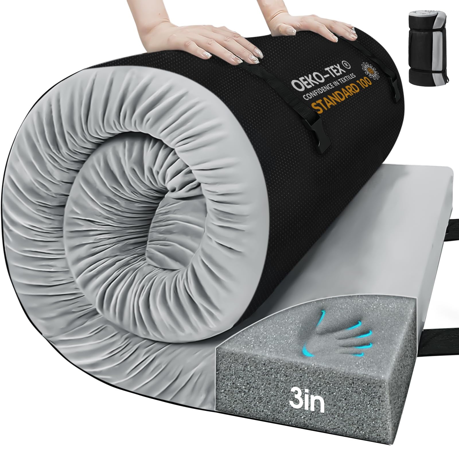 Colchón De Espuma Con Memoria Cymula 72x24x3