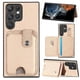 thumbnail image 1 of Funda Billetera Tejida para Samsung Galaxy S23 Ultra con Soporte y Tarjetero Beige, 1 of 4