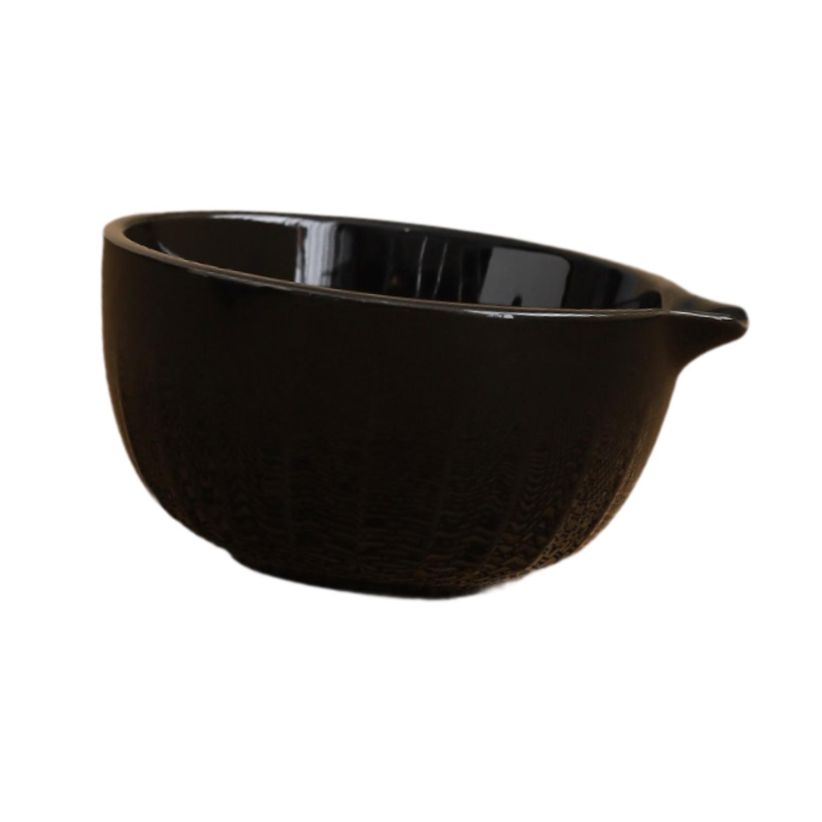 Bothyi - Cuenco De Cerámica Para Matcha, Taza De Té Verde Japonés Chawan Para Amantes Del Té, Regalo Familiar, Color Negro