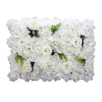 Bothyi - Paneles De Flores Telón De Fondo Floral De Seda Para El Escenario De La Boda Blanco