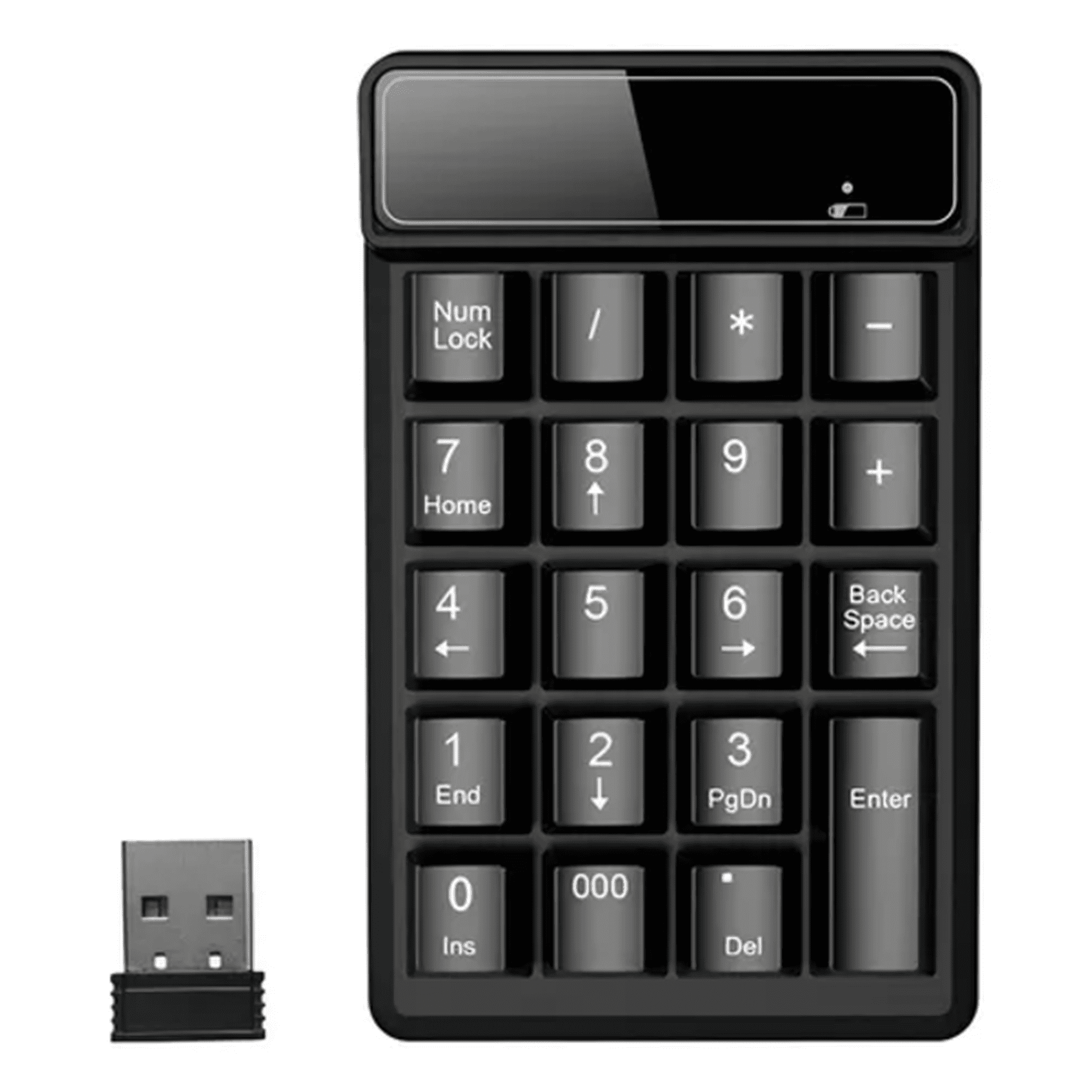 Genérico - Teclado Mecánico Digital Inalámbrico Usb 19 Teclas