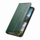 thumbnail image 5 of Funda tipo cartera para iPhone 15 Plus de piel con cierre magnético, ranuras para tarjetas y correa para la muñeca Verde, 5 of 6