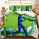 thumbnail image 1 of Sports Duvet Cover Set Taekwondo Ski Swimming Boxing Dance Badminton Baseball Ice Hockey Queen Polyester Bedding Set Teens Boys Bed Sheets, 1 of 5