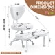 thumbnail image 3 of Meditation chair, an ergonomic cross-legged seating chair with lumbar support and a height-adjustable seat cushion, ideal for people engaged in high-intensity office work. Beige, 3 of 3