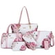 thumbnail image 1 of Set de 2 monederos y bolsos juveniles para mujer, 6 unidades, color rosa, 1 of 3