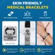 thumbnail image 2 of Pulseras médicas Theluckytag con código QR para hombres y mujeres, 2 of 6