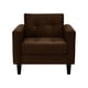 thumbnail image 1 of Sofa Retro 1c Felpa 00 Chocolate, 1 of 6