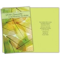 Stockwell Greetings - Tarjeta De Condolencias Stockwell Para Recordar A Un Hermano 13X20 Cm