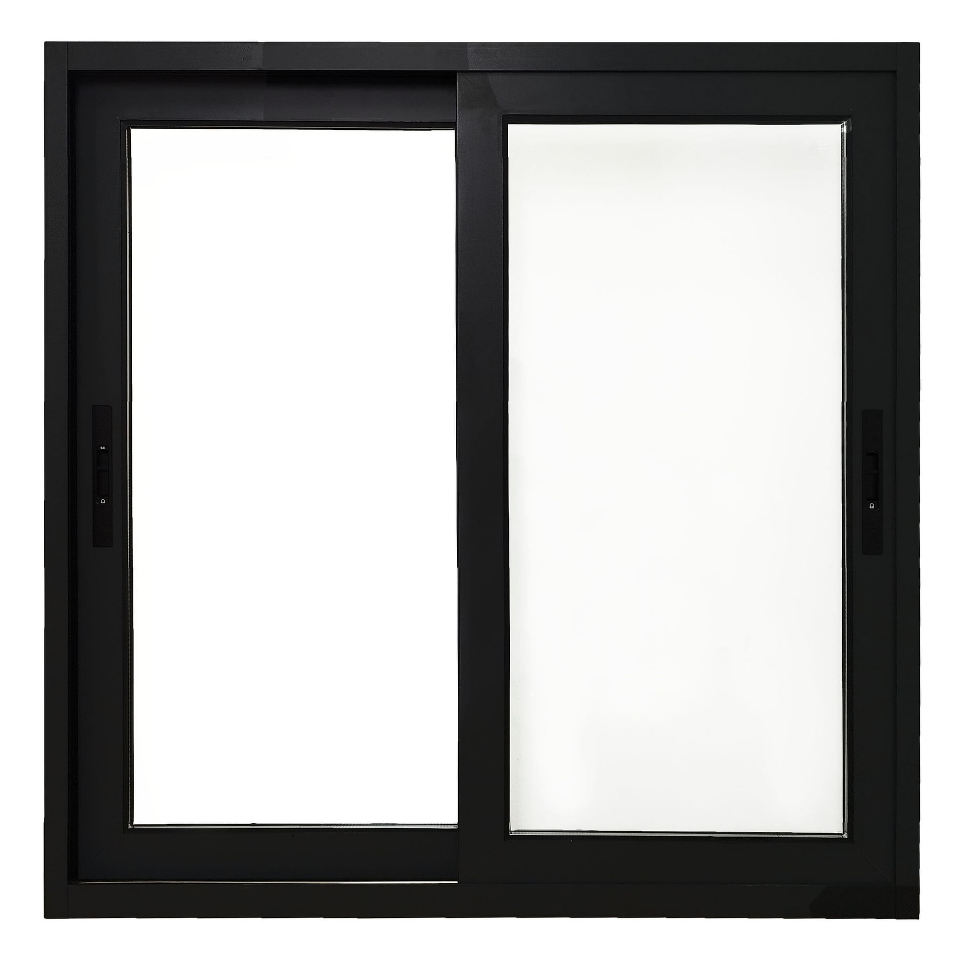 Windoor - Ventana Termopanel Aluminio Rpt Premium 73s 120x120cm Vidrio De Seguridad Templado- Negro