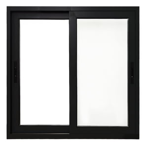 Windoor - Ventana Termopanel Aluminio Rpt Premium 73S 120X120Cm Vidrio De Seguridad Templado- Negro