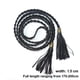 thumbnail image 5 of Cinturón trenzado para mujer, fino, tejido con borlas, para vestido, 5 of 8