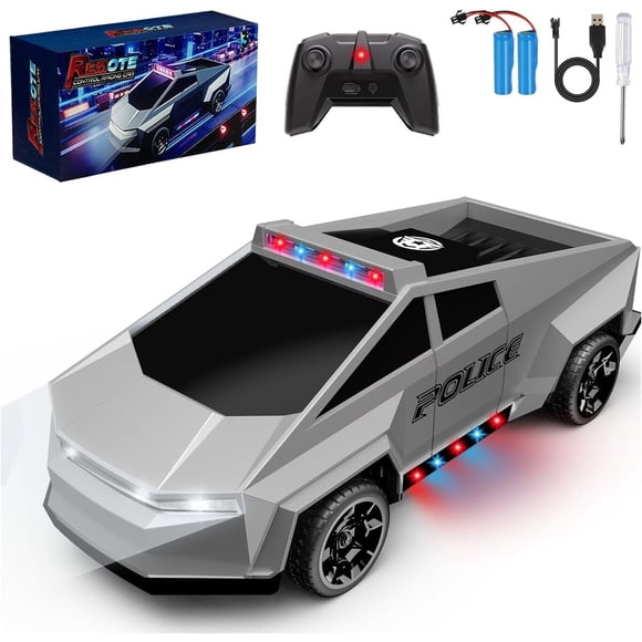 Auto RC Policaa Cybertruck 2.4GHz LED Recargable Zappido