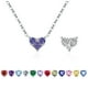 thumbnail image 1 of Collar Corazón Doble Faz Zirconia Plata 925 Con Caja De Regalo, 1 of 3
