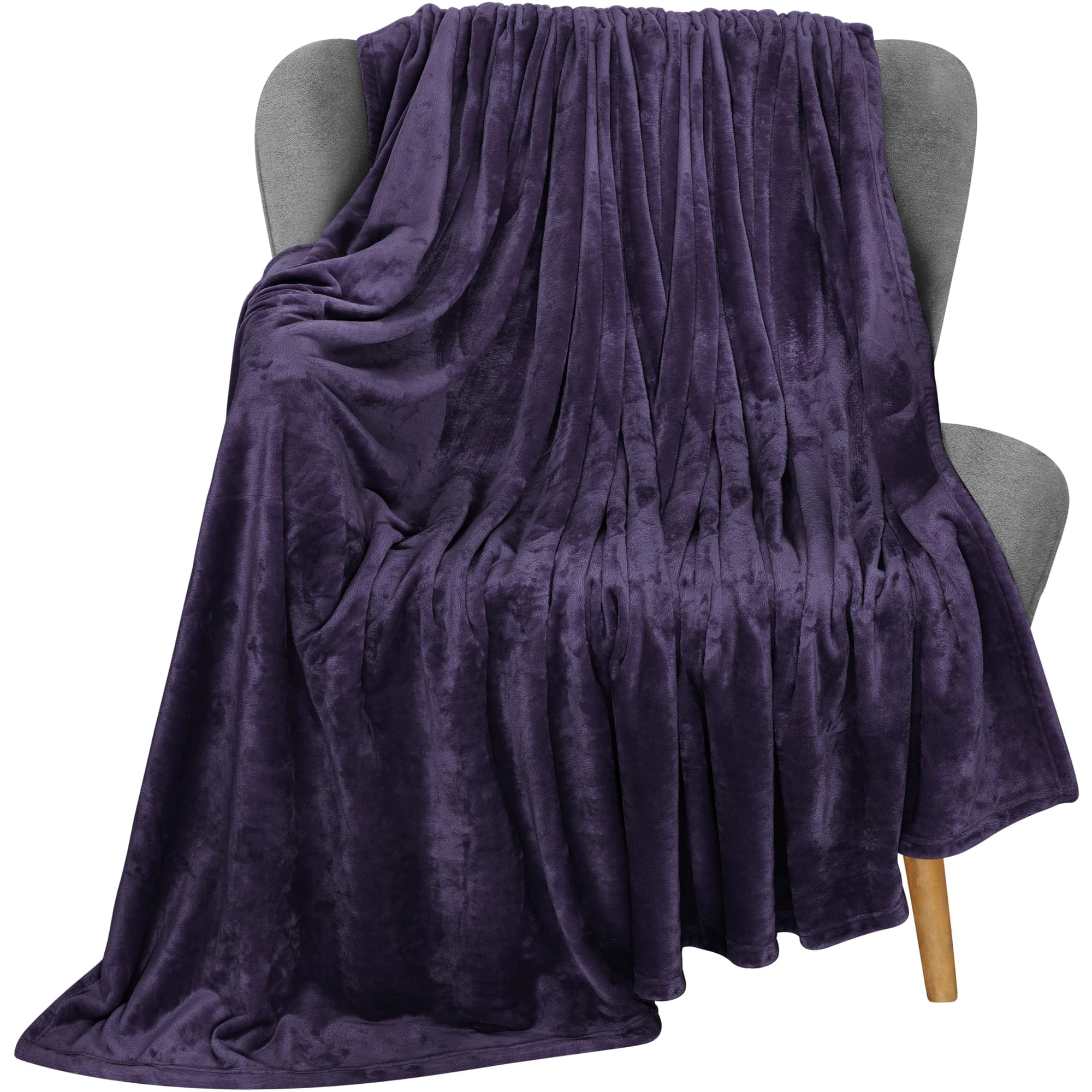Utopia Bedding - Manta De Forro Polar Blanket Utopia, Color Morado, 300 G/m², Microfibra