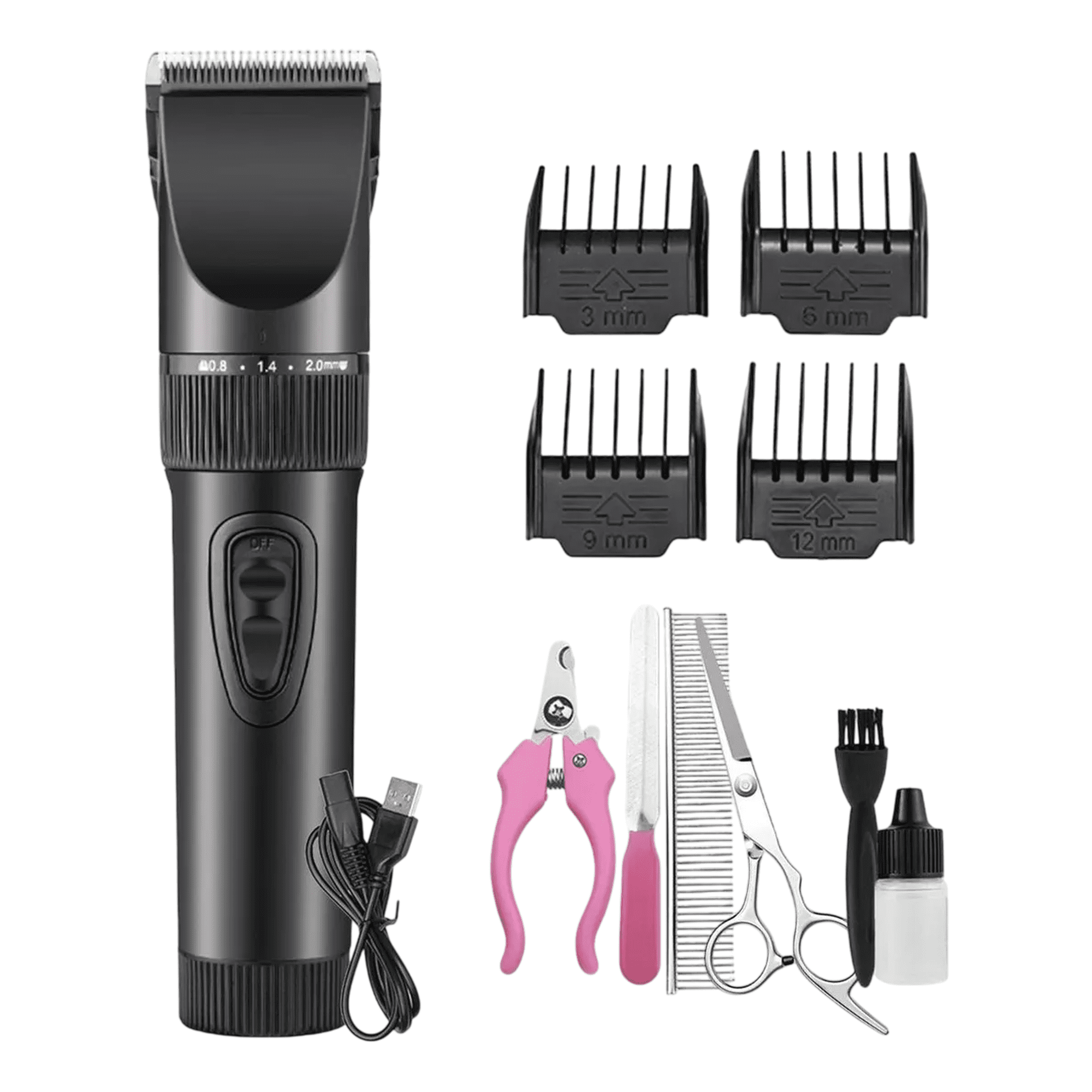 Maquina Corta Pelo Belug Mascotas Perro Gato Kit Completo - Petpal