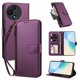 thumbnail image 2 of Funda con Billetera para [TCL 60 SE NxtPaper] con Bolsillo Zipper y Tarjetero Violeta, 2 of 6