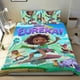 thumbnail image 1 of Eureka Conjunto de sábanas temático, trío de piezas, cómodo y amigable con la piel, diseño único, regalo de decoración para el hogar para familiares, amigos y fans,173cm *218cm, 1 of 6
