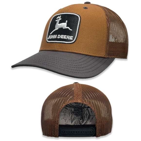 Gorra Trucker de Béisbol John Deere 13083329Cb Vintage con Bordado en Relieve, Color Marrón Construcción