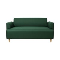 Diseños Valestrini - Sofa Irlanda Dos Cuerpos Lino Verde