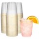 thumbnail image 1 of Vasos desechables de plástico para cócteles, 300 ml, 50 unidades, color dorado, 1 of 7
