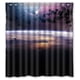 thumbnail image 1 of Cortina de ducha Celestial Eclipse, juego de cortinas de baño con ganchos, tamaño 66 x 72 pulgadas, 1 of 3