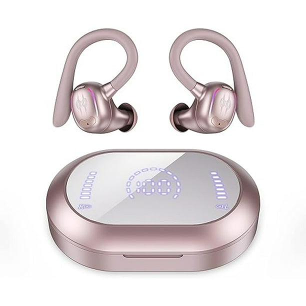 Audífonos Intrauditivos Inalámbricos Bluetooth 5.3 Auriculares Estéreo De Alta Fidelidad Pantalla Led Micrófono Para Llamadas Nítidas Cancelación De Ruido 50 Horas De Reproducción