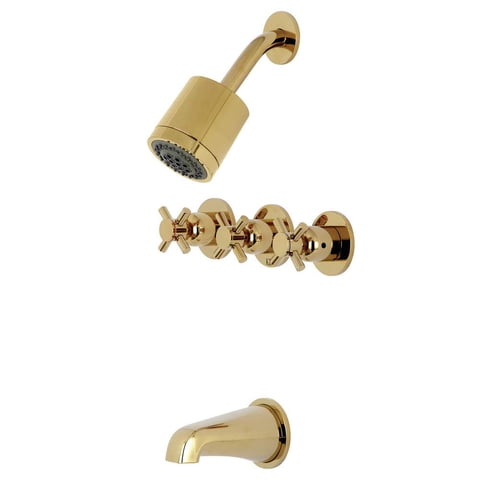 Grifo Kingston Brass Concord Kbx8132Dx Para Bañera/Ducha, Latón Pulido