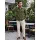 thumbnail image 2 of INSPIRE CHIC Camisa de Trabajo Casual para Hombre con Bolsillos en el Pecho, Manga Larga, Camisa de Carga para Exteriores S Verde Oliva, 2 of 6