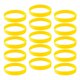 thumbnail image 3 of 15 Piezas / paquete Pulseras de silicona simples Pulseras de goma de moda Amarillo, 3 of 5