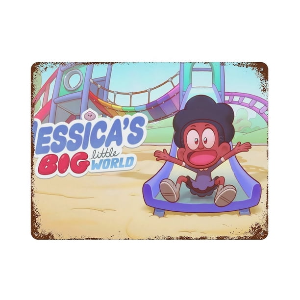 El Gran Pequeño Mundo de Jessica Cartel Metálico, Decoración de Pared de Cartel Metálico Personalizado para Regalos de Fans, Amigos, Familia y Amantes 20*30CM