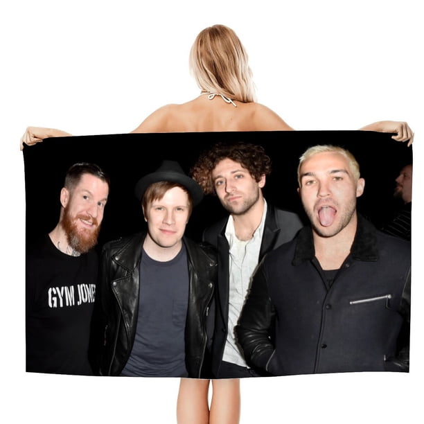 FALL OUT BOY Toalla de playa de secado rápido con diseño temático, regalo para mujeres y niñas, ideal para cumpleaños, fans, amantes de la música, uso en la playa o al aire libre,78*180cm