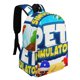 thumbnail image 2 of Simulador de Mascotas-theme Backpack, Campus style schoolbag Bookbag with Adjustable Shoulder Straps And Large Zip Compartment, Unisex Travel Bags.42x30x15cm, 2 of 6