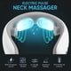 thumbnail image 4 of Masajeador de cuello con calor, masajeador eléctrico portátil para aliviar el dolor de tejido profundo, masajeador de drenaje linfático con 10 modos y 16 niveles, 130 g, ultraligero, regalo relajante, 4 of 7