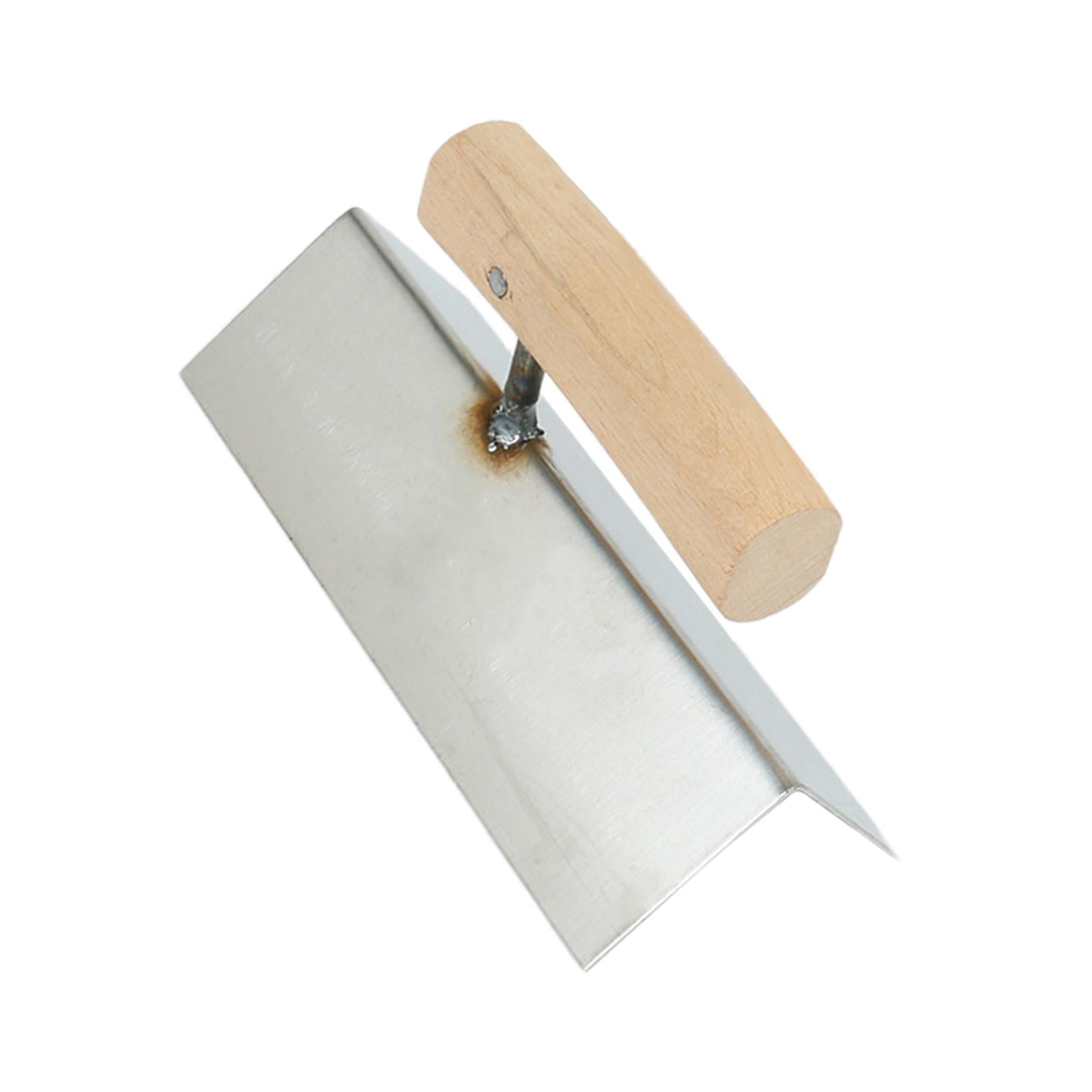Magideal - Herramienta Para Esquinas De Paneles De Yeso, Paleta Para Esquinas De Pared, Mango De Madera, Paleta De Acabado De Hormigón Resistente, Herramienta De Afuera