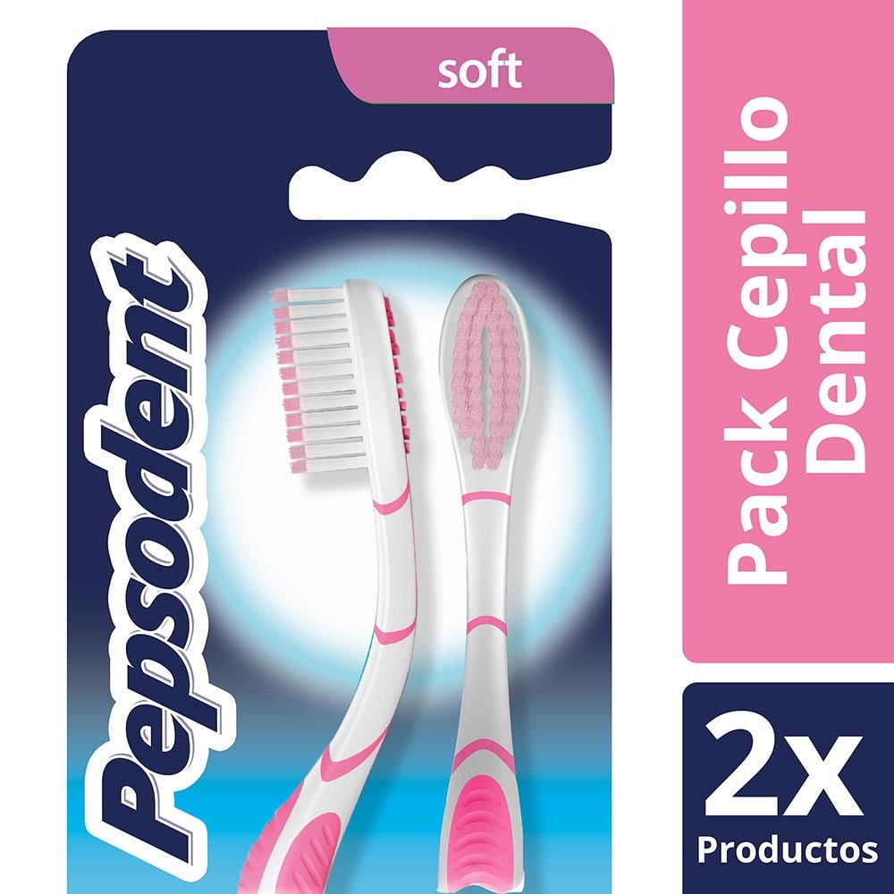 Cepillo De Dientes Suave Double Care Sensitive 2 un Pepsodent