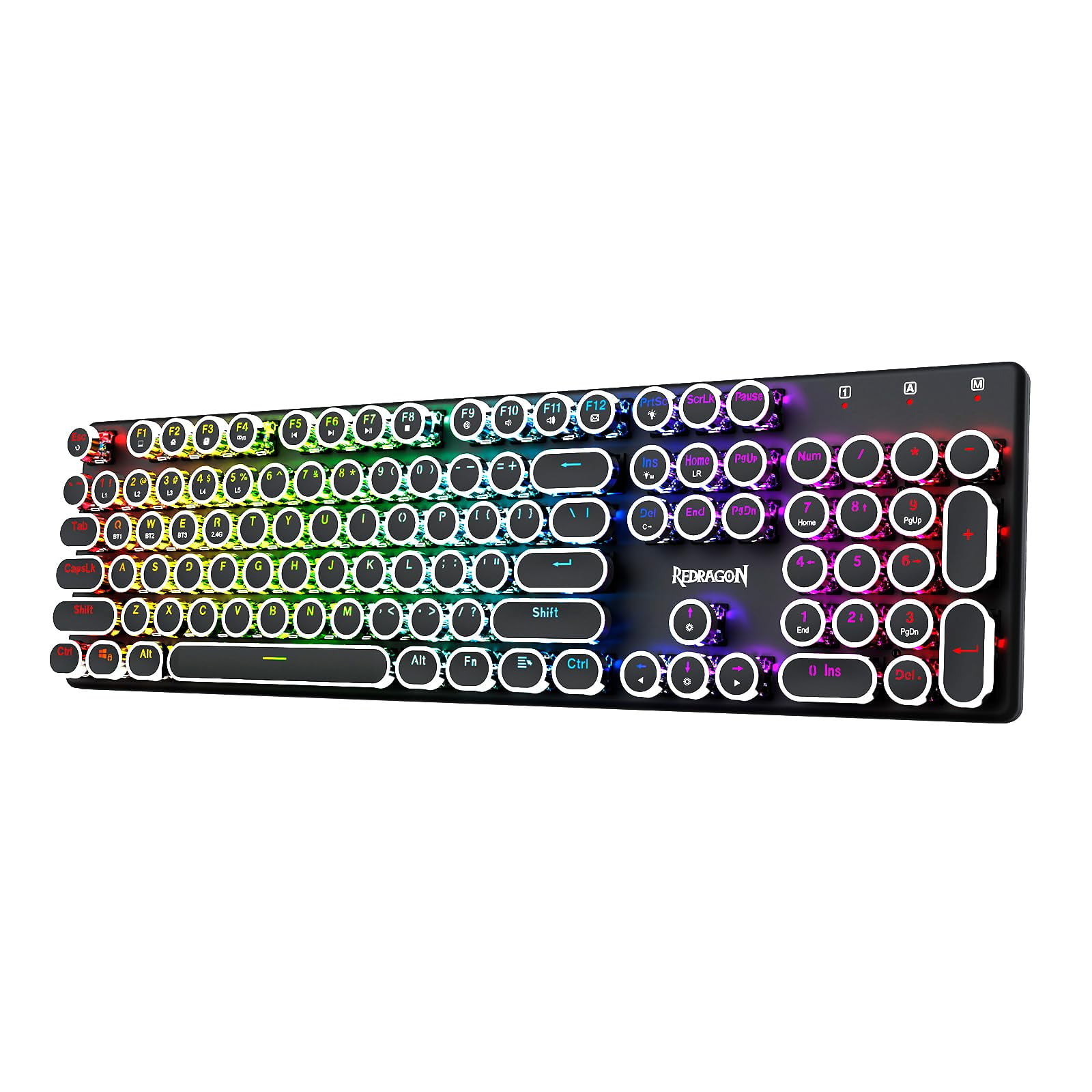Teclado Mecánico Para Juegos Redragon Typewriter K710w Black