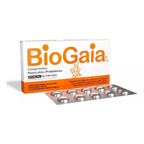 Biogaia Comprimidos Masticables Probióticos X 10 Comp. Sabor Limón