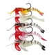 thumbnail image 3 of Señuelo De Pesca De Camarón Multi-articulado Con Cabeza De Plomo De 5 Piezas Luminoso Con Línea Negra, 3 of 3