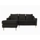 thumbnail image 1 of Seccional Barcelona Chenille Tipo Lino Negro 3 Cuerpos, 1 of 4