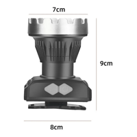 Genérico - Linterna Led Minero Cabeza Cintillo Usb Led Xhp50 Recarga