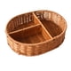 thumbnail image 1 of Canasto De Pan De Ratán De Imitación, Canasto Para Servir Comida Para Picnics, Comedor, Cocina, Ovalada, 1 of 3