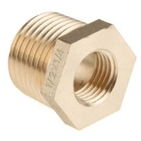 Taumm - Pack 2 Bushing - Niple Laton 1/2 He X 1/4 Hi