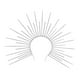 thumbnail image 1 of Diadema De Sol Con Halo Para Halloween, Accesorio Para El Cabello, Para Carnavales, Juegos De Rol, Disfraces, Color Plateado, 1 of 5