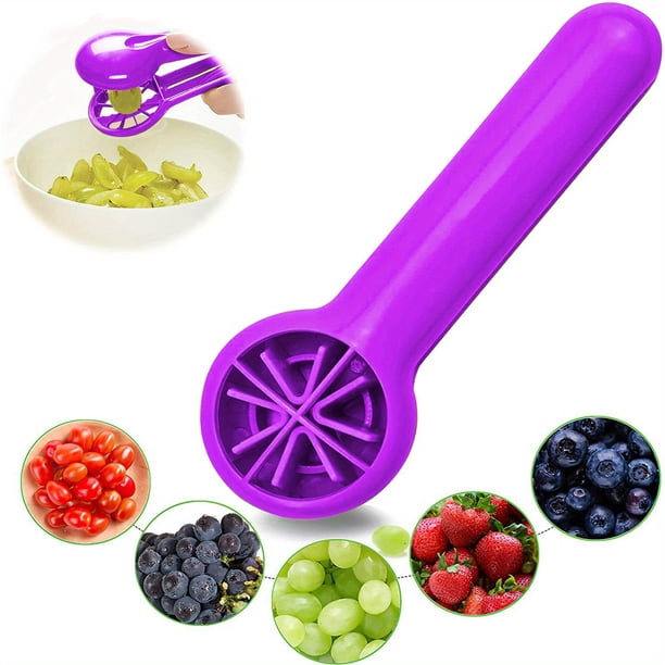 Get Creative in the Kitchen with our 1pc Grape Tomato Cherry Strawberry Cutter - No Blade, Green Multifunctional Vegetable and Fruit Cutter for Kids and Adults. Perfect Christmas Gift!