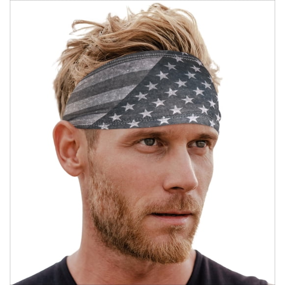 Tough Headwear - Pack de 3 cintas para la frente de poliéster y elastano