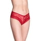 thumbnail image 2 of Calzón Bikini Encaje Mujer Rojo XL, 2 of 3