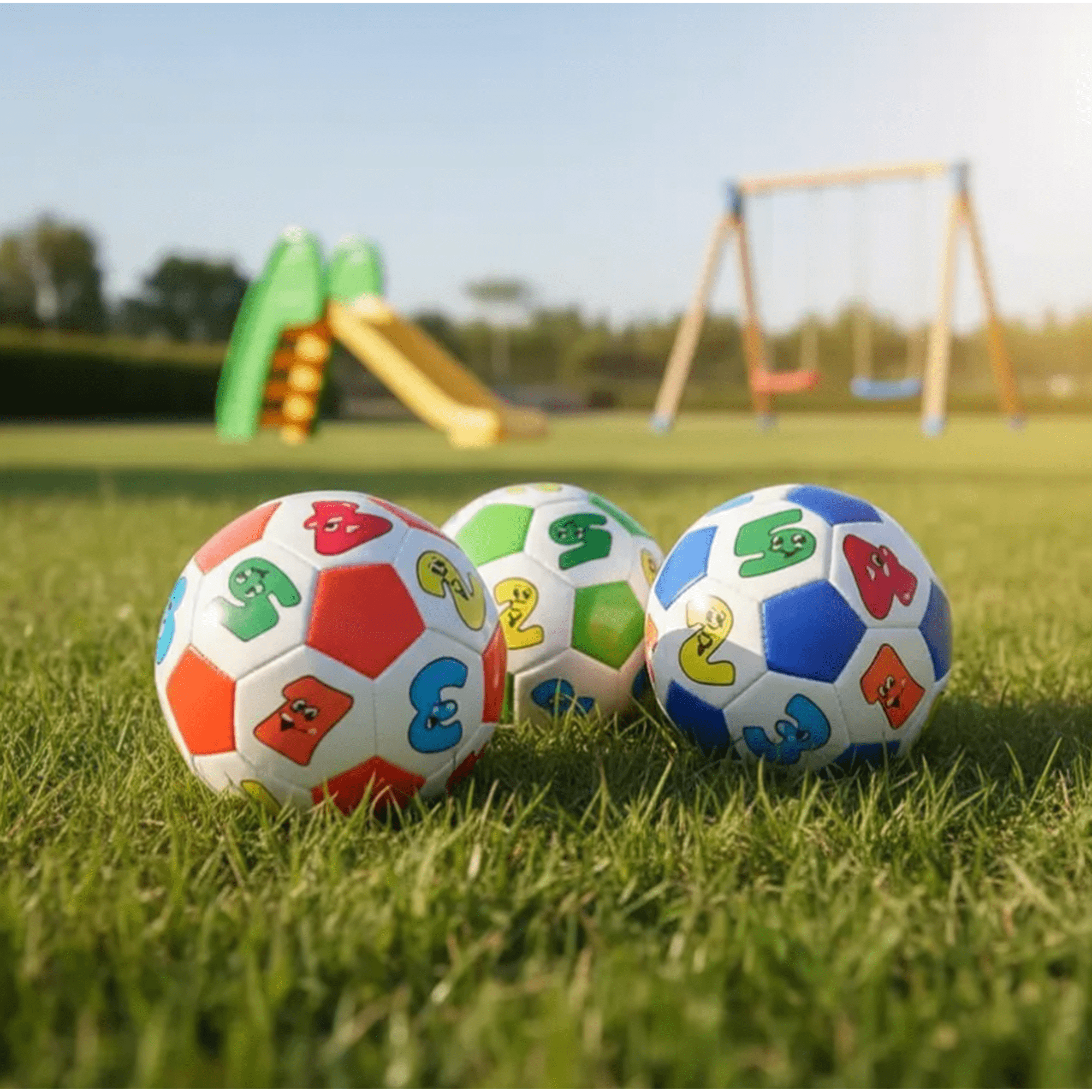 Genérico - Pelota De Fútbol Infantil Didáctica Con Números 15 Cm Colores