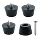 thumbnail image 1 of 4 piezas de almohadillas de parachoques de pies de goma con tornillos para patas de sillas, D24x20xH15mm, 1 of 7