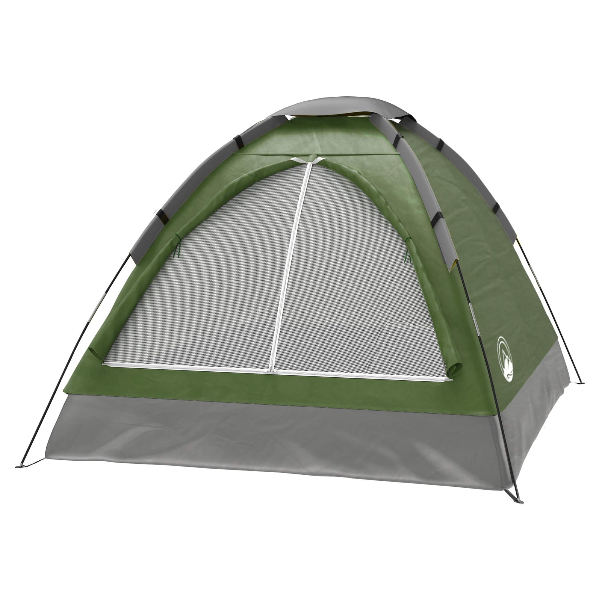 Carpa De Campaña Wakeman Para 2 Personas Con Mosquetón Y Bolsa, Color Verde